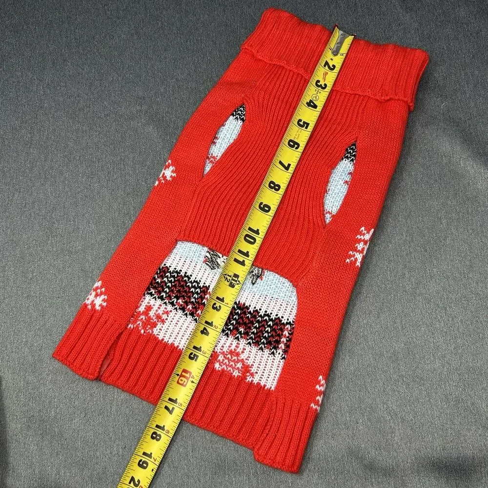 Dr Seuss The Grinch Merry Grinchmas Christmas Knit Holiday Dog Sweater Medium